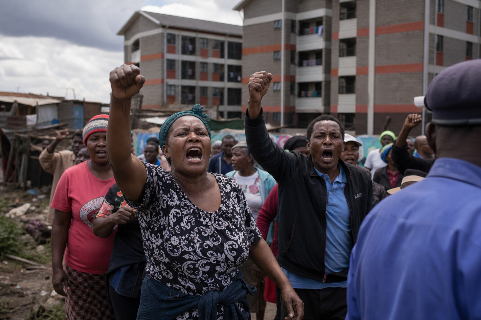 “Sold Out”: Mukuru Residents Protest Over Alleged Affordable Housing Irregularities