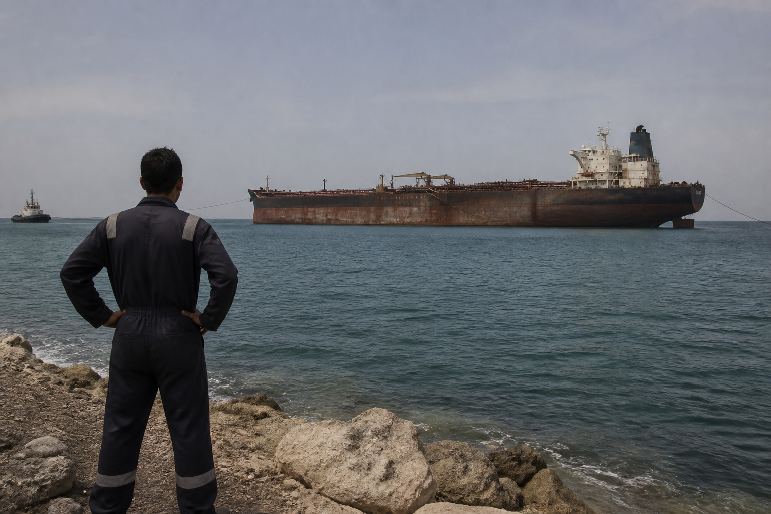 Russian Shadow-Fleet Tanker at Risk of Breaking Up Off Oman Coast