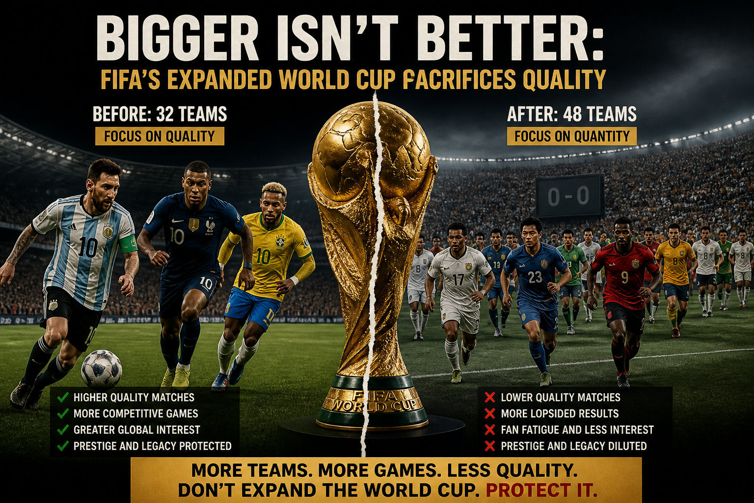 Bigger Isn't Better: FIFA's Expanded World Cup Sacrifices Quality